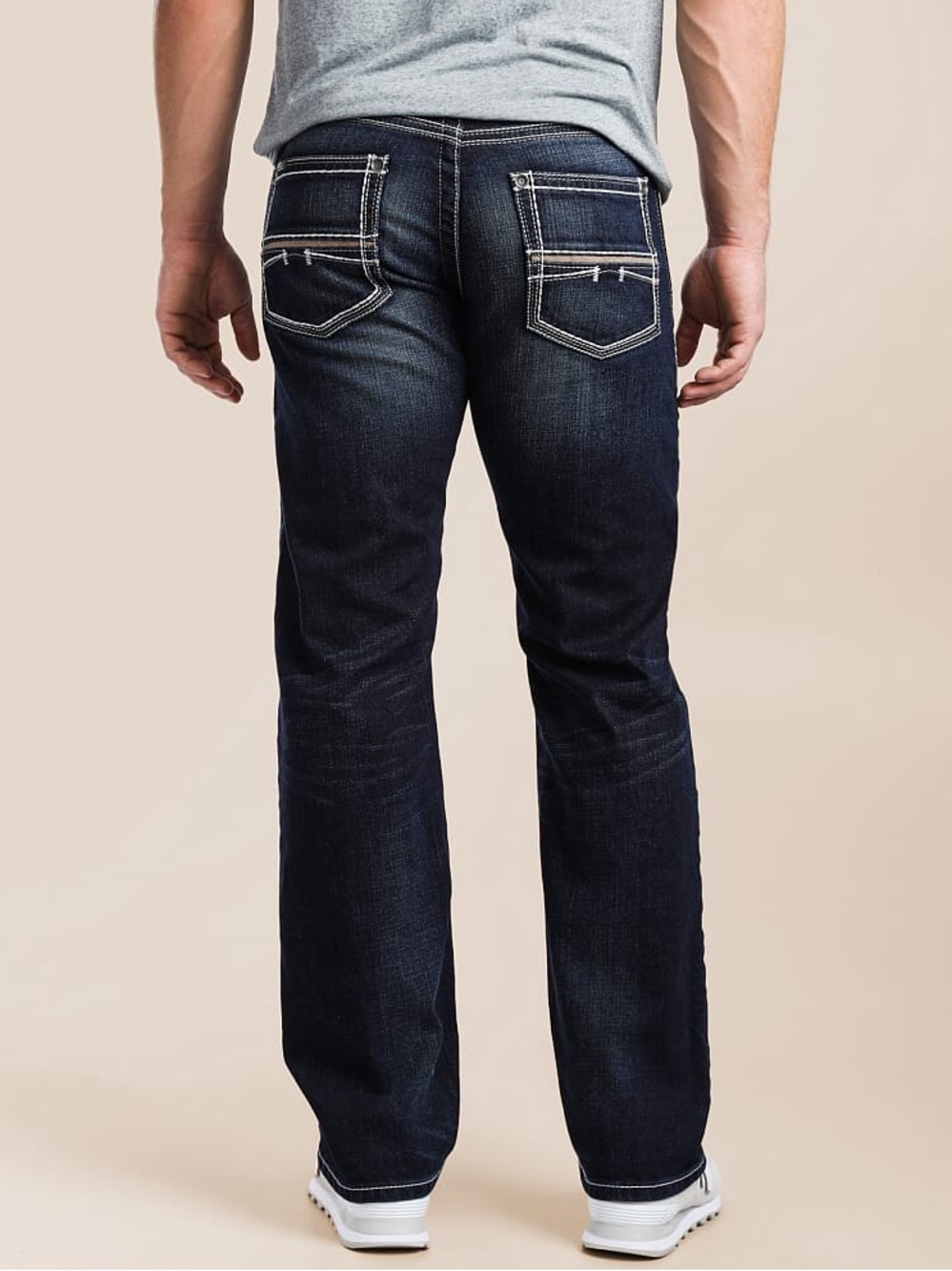 Ariat Jeans Mens 33x32 M5 Coltrane Slim Fit Straight Leg Dark Wash Denim